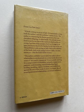 Two Park Street: A Publishing Memoir (signed)