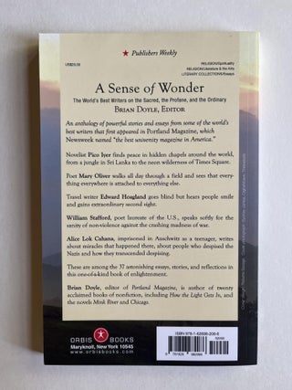 A Sense of Wonder: The World's Best Writers on the Sacred, the Profane, and the Ordinary